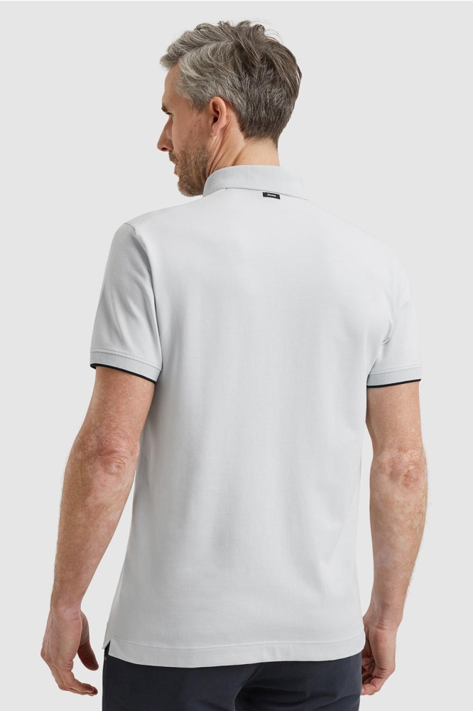 Vanguard blauwe heren polo | Model achteraanzicht