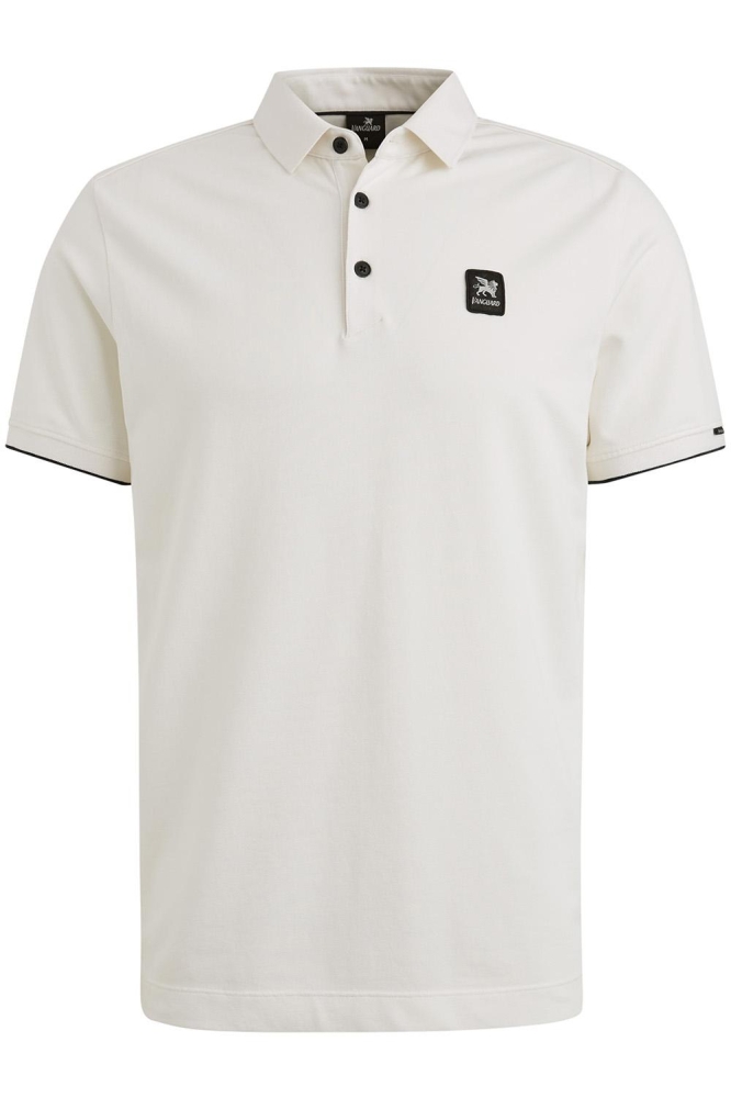 Vanguard witte heren polo | Vooraanzicht