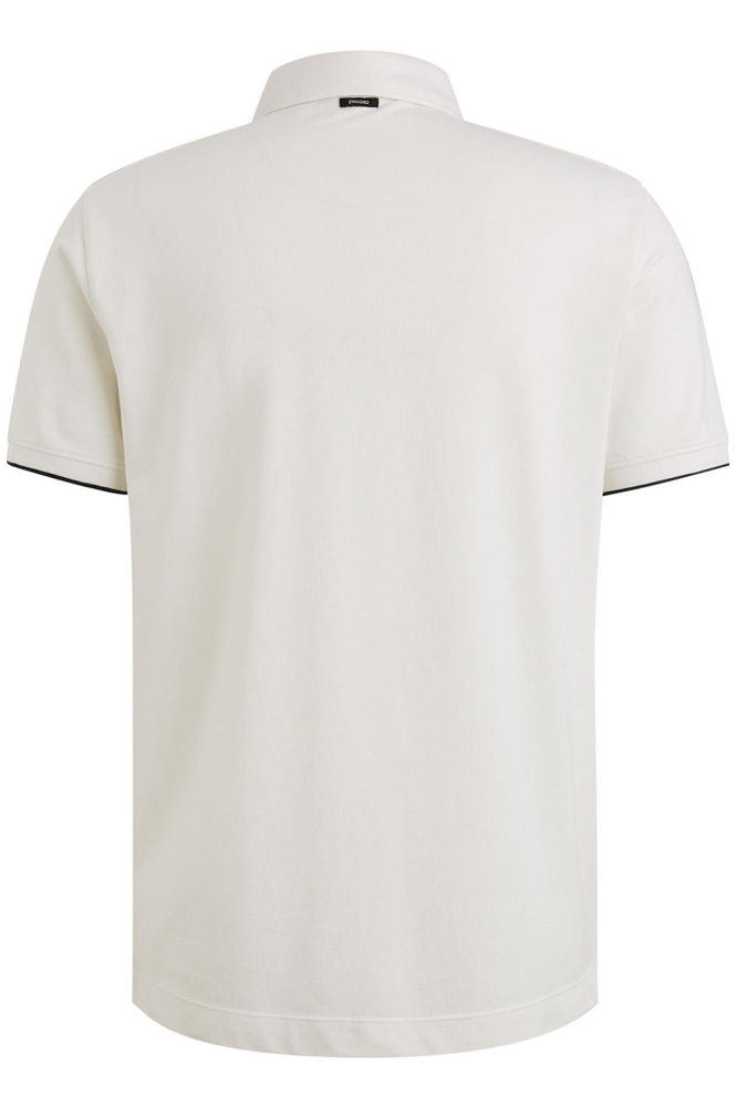 Vanguard witte heren polo | Achteraanzicht