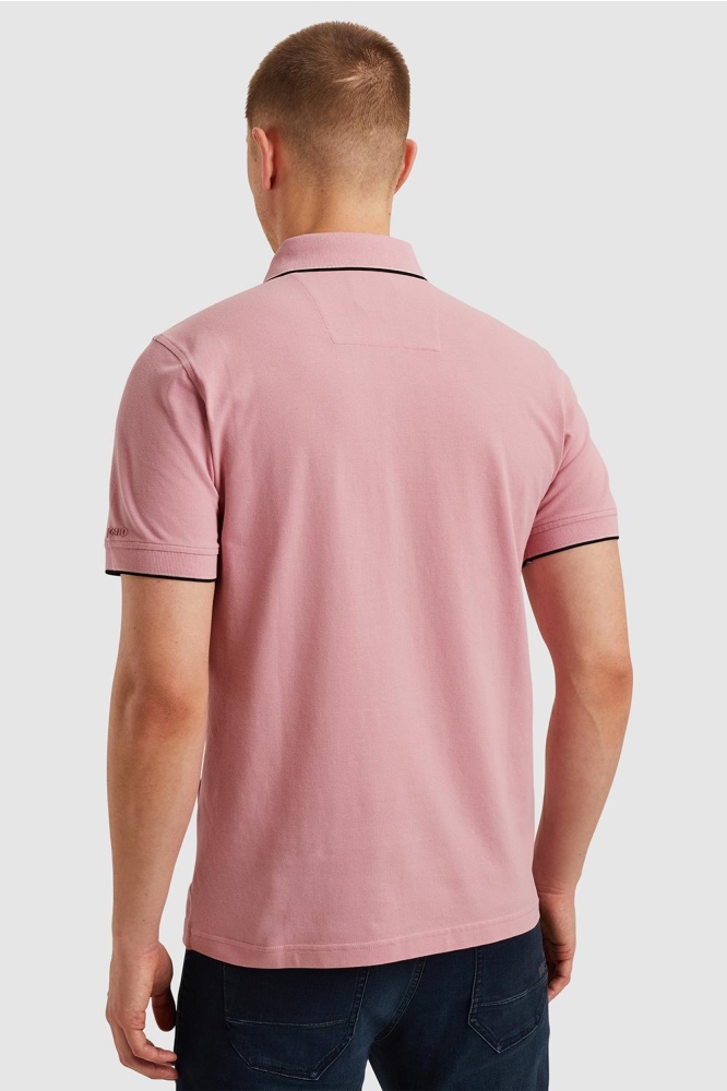 PME legend roze heren polo | Model achteraanzicht