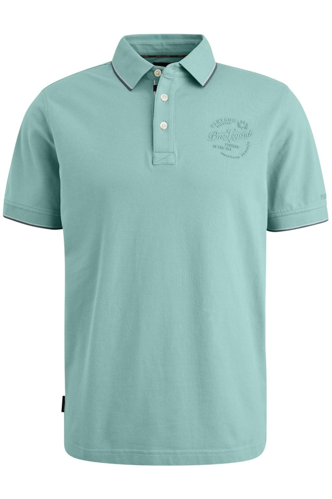PME legend groene heren polo | Vooraanzicht