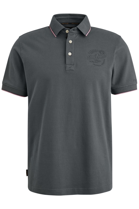 PME legend grijze heren polo | Vooraanzicht
