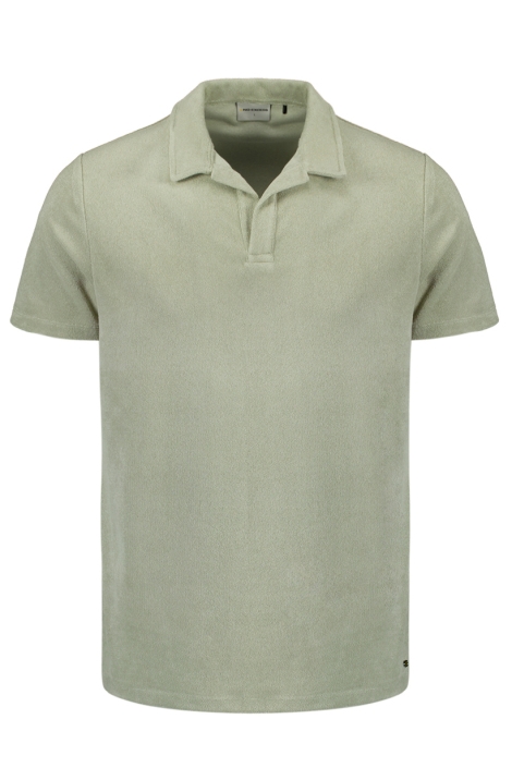 NO-EXCESS groene heren polo | Vooraanzicht