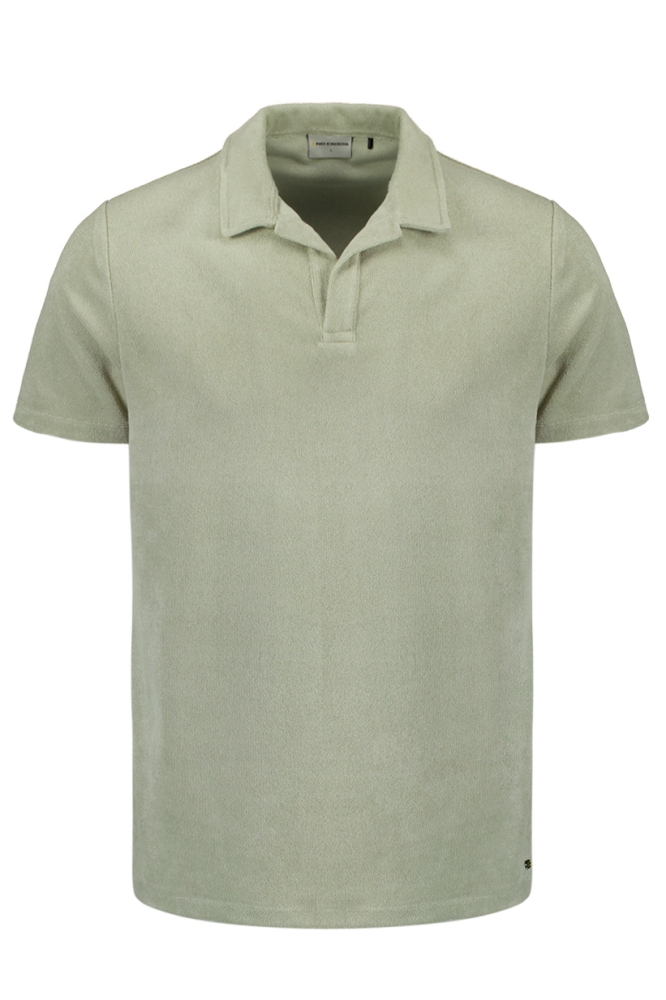 NO-EXCESS groene heren polo | Vooraanzicht