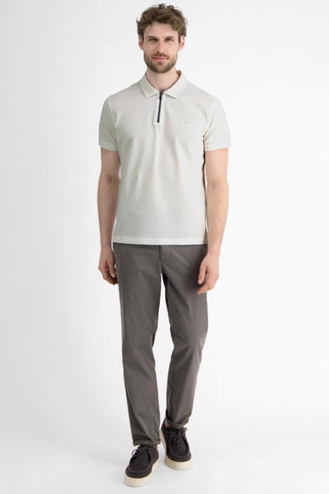 Lerros witte heren polo | Model