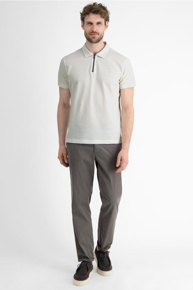 Lerros witte heren polo | Model