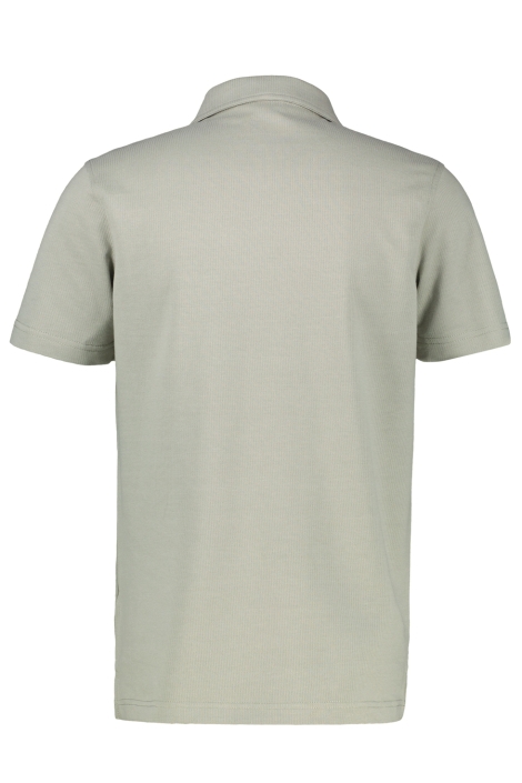 Lerros groene heren polo | Achteraanzicht