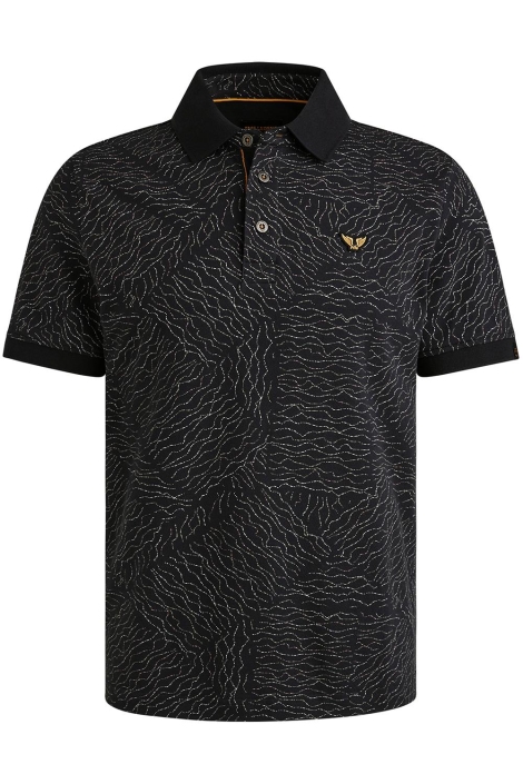 PME legend blauwe heren polo | Vooraanzicht