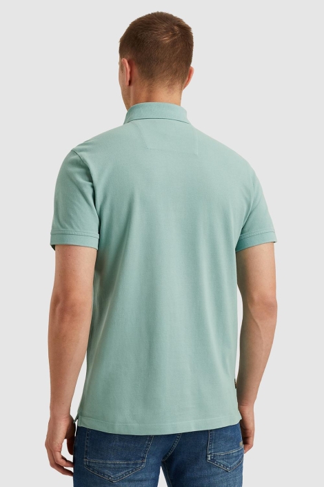 PME legend groene heren polo | Model achteraanzicht