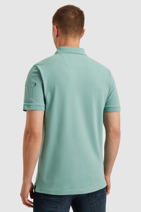 PME legend groene heren polo | Model achteraanzicht