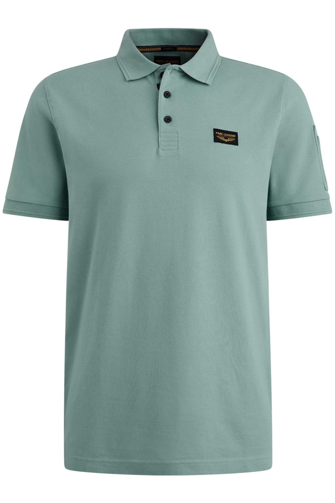 PME legend groene heren polo | Vooraanzicht