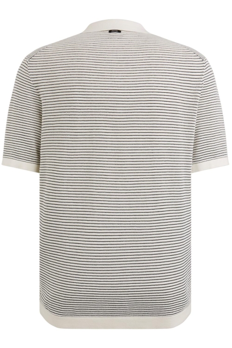 Vanguard ecru heren polo | Achteraanzicht