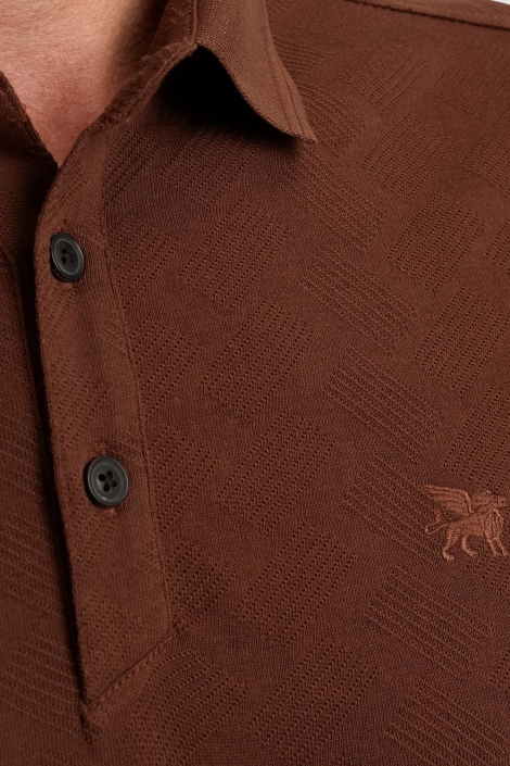 Vanguard koperen heren polo | Close up