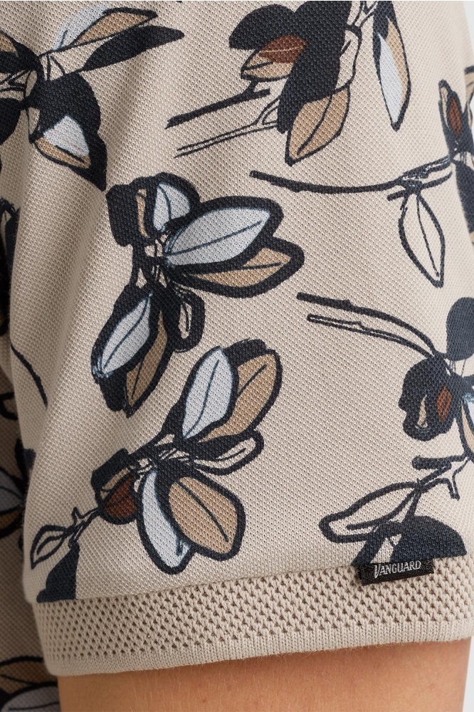Vanguard beige heren polo | Kleurstaal