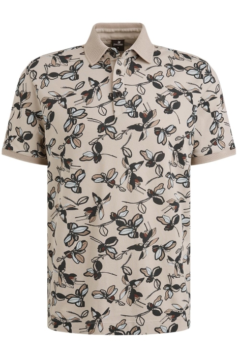 Vanguard beige heren polo | Vooraanzicht