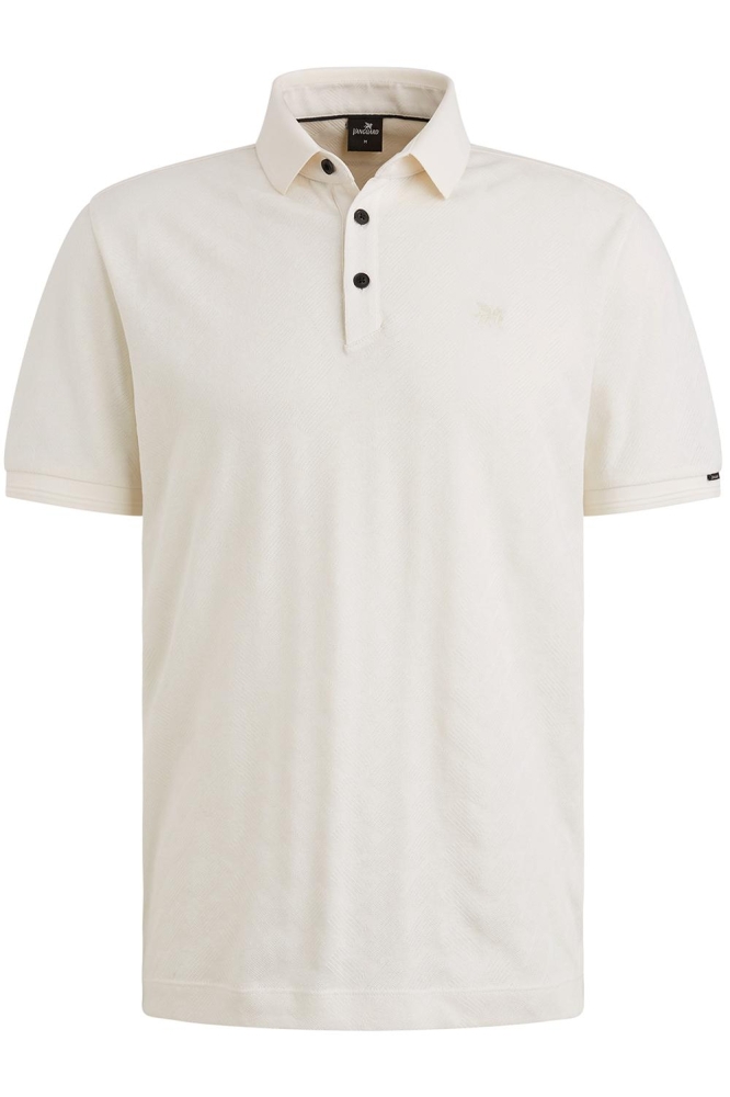 Vanguard witte heren polo | Vooraanzicht