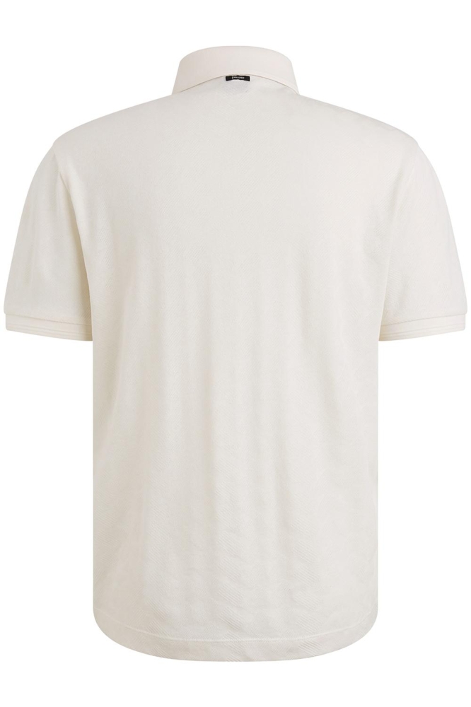 Vanguard witte heren polo | Achteraanzicht