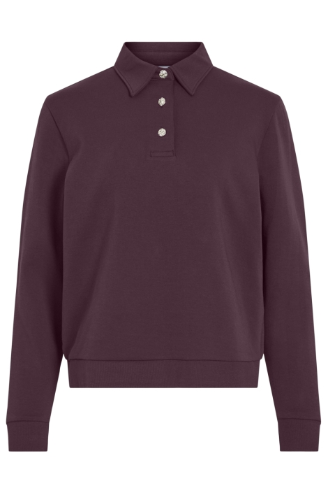 Vila bordeaux dames sweater | Vooraanzicht