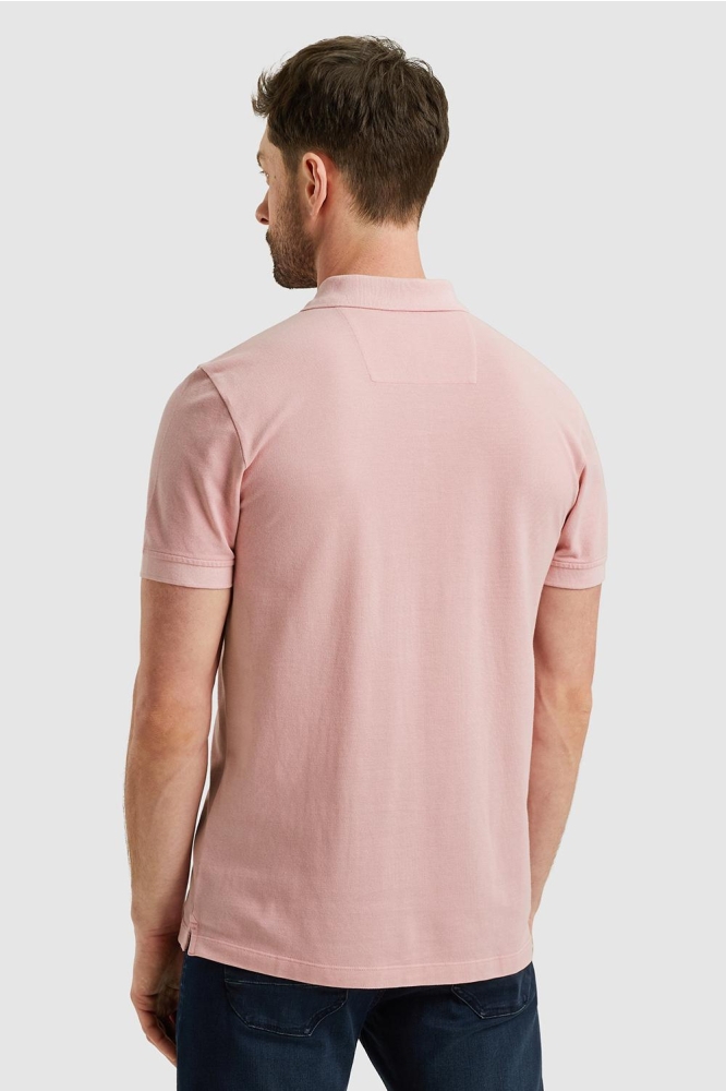 PME legend roze heren polo | Model achteraanzicht
