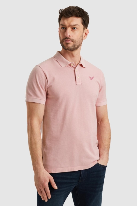 PME legend roze heren polo | Model zijaanzicht