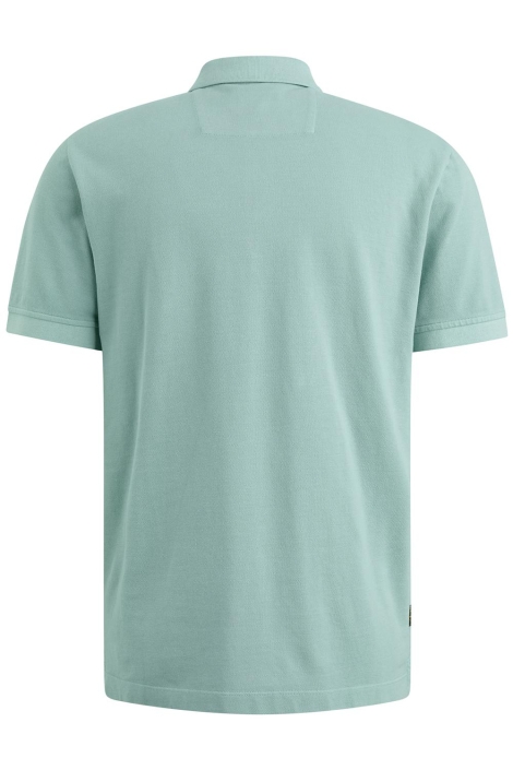 PME legend blauwe heren polo | Achteraanzicht