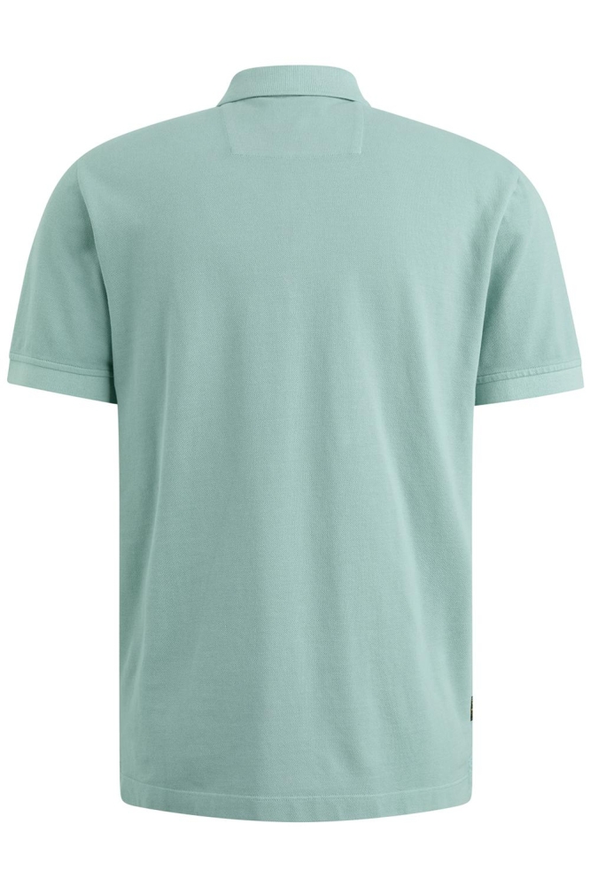 PME legend blauwe heren polo | Achteraanzicht