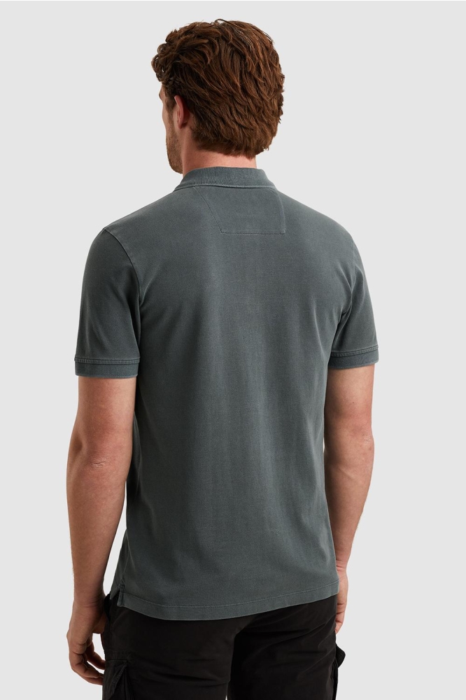 PME legend grijze heren polo | Model achteraanzicht