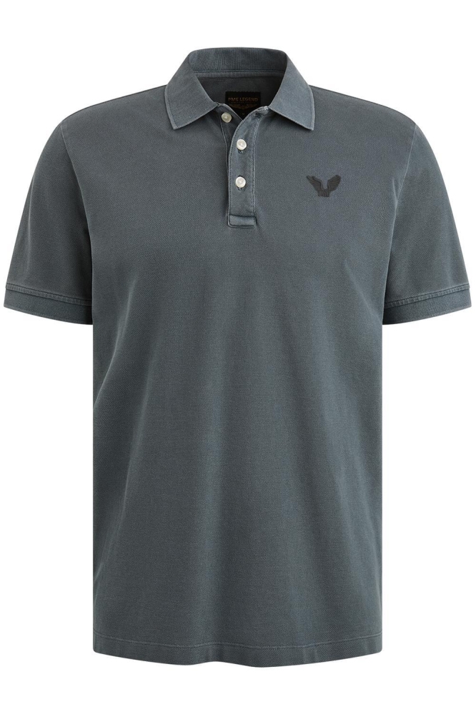 PME legend grijze heren polo | Vooraanzicht