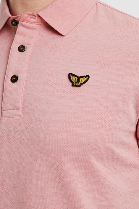 PME legend roze heren polo | Close up