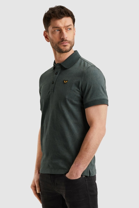 PME legend groene heren polo | Model zijaanzicht