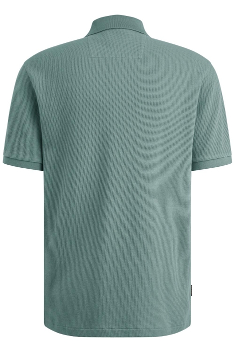 PME legend blauwe heren polo | Achteraanzicht