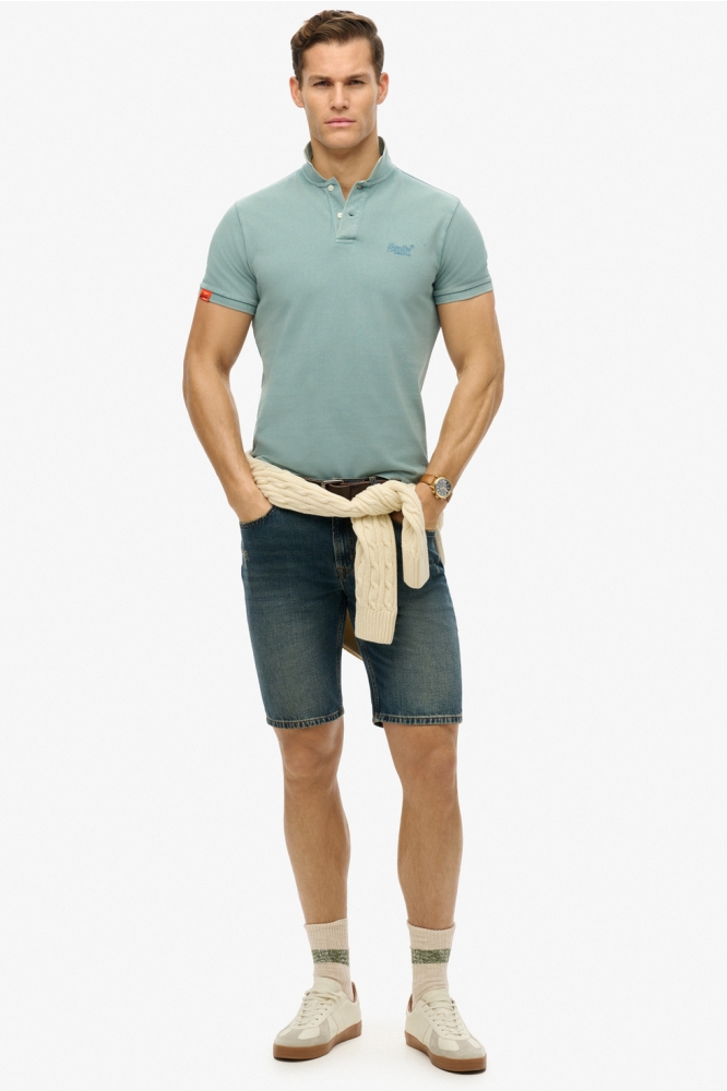 Superdry blauwe heren polo | Model