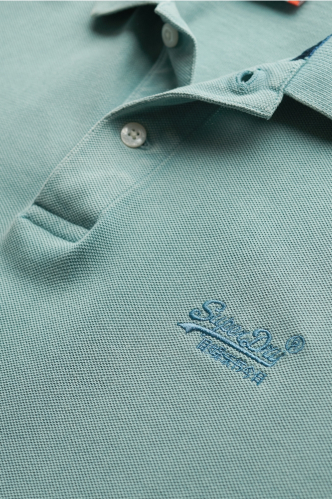 Superdry blauwe heren polo | Kleurstaal