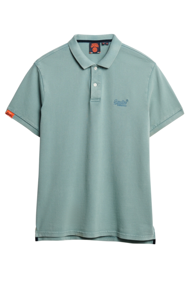 Superdry blauwe heren polo | Vooraanzicht