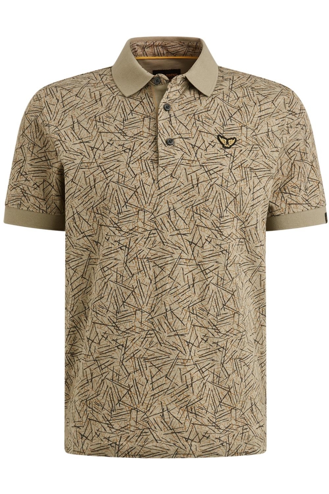 PME legend groene heren polo | Vooraanzicht