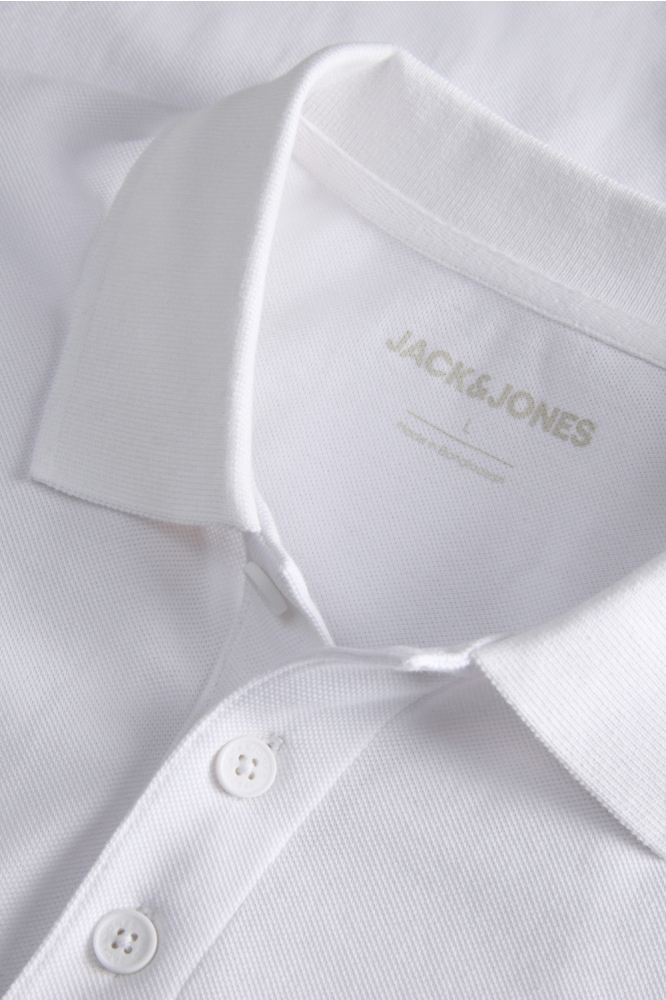 Jack & Jones witte heren polo | Kleurstaal