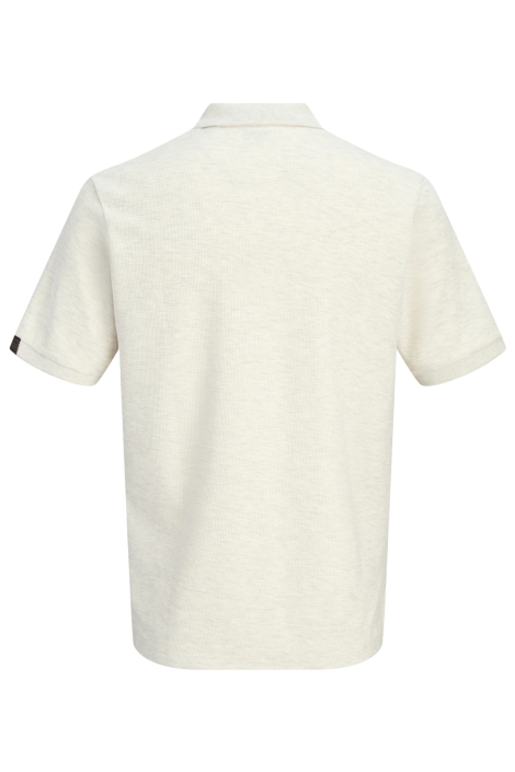 Jack & Jones beige heren polo | Achteraanzicht