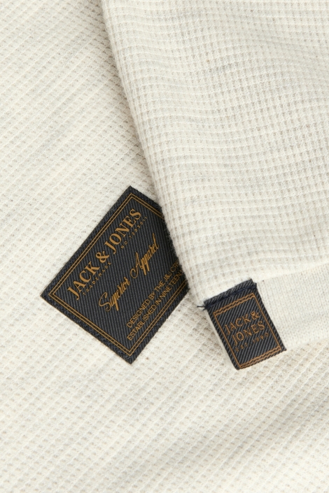 Jack & Jones beige heren polo | Kleurstaal