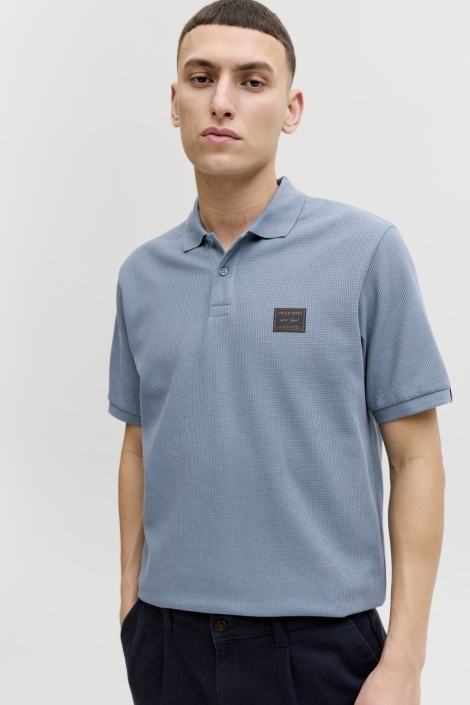 Jack & Jones blauwe heren t-shirt | Model vooraanzicht