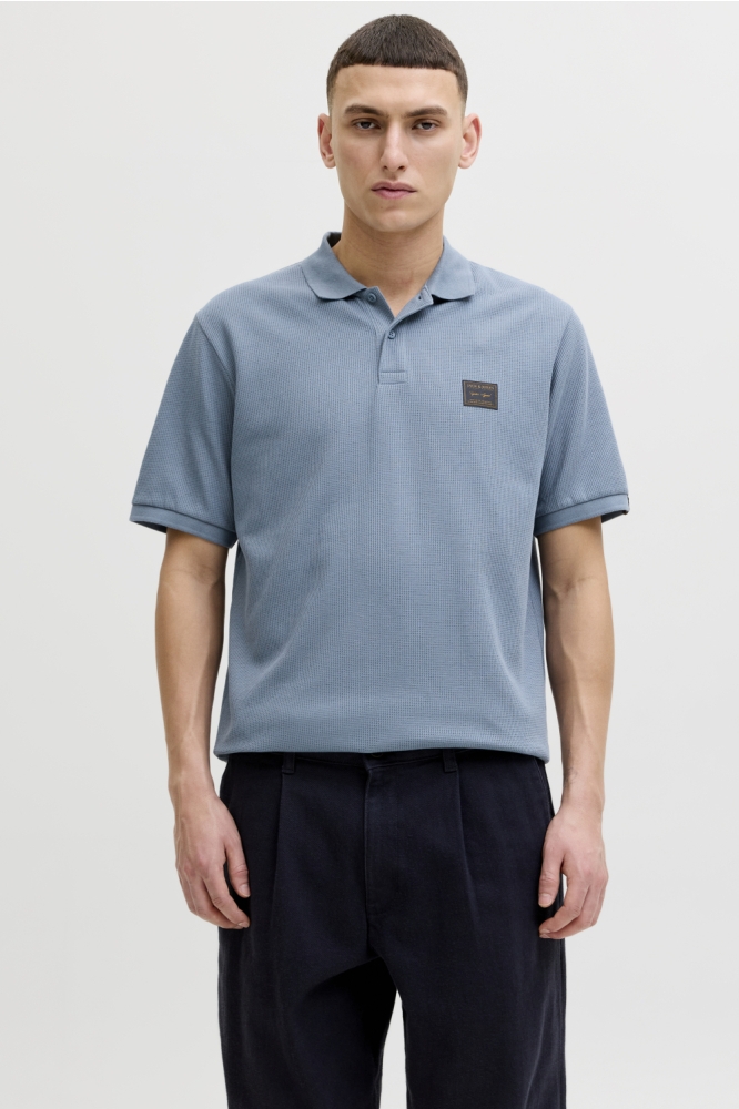 Jack & Jones blauwe heren t-shirt | Model vooraanzicht