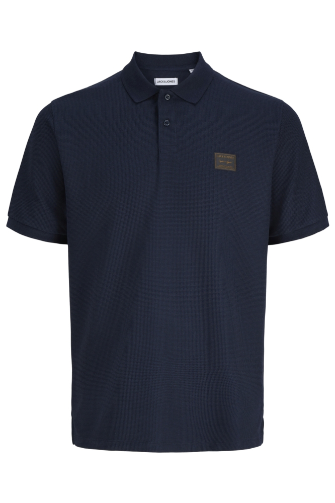 Jack & Jones blauwe heren polo | Vooraanzicht