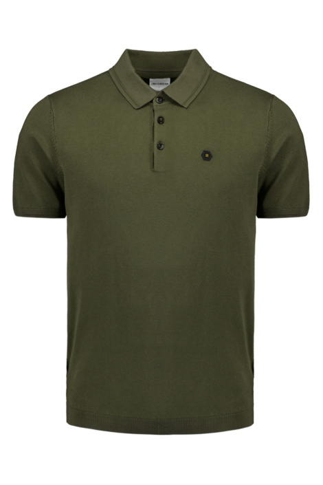 NO-EXCESS groene heren polo | Vooraanzicht