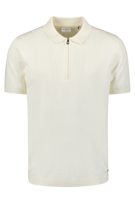 NO-EXCESS beige heren polo | Vooraanzicht