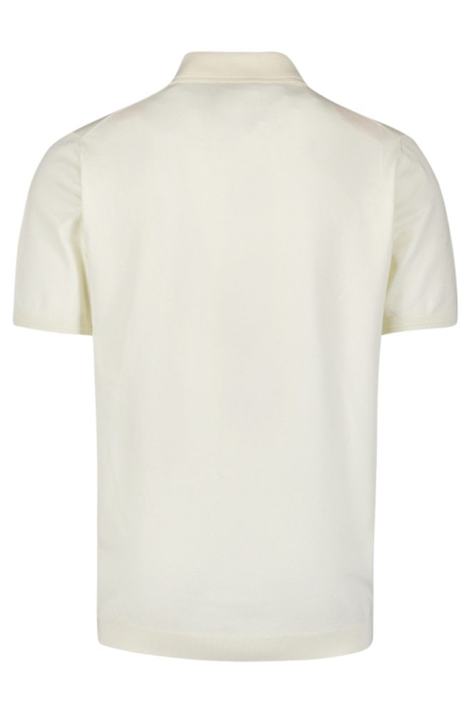 NO-EXCESS beige heren polo | Achteraanzicht