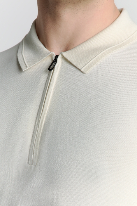 NO-EXCESS beige heren polo | Kleurstaal