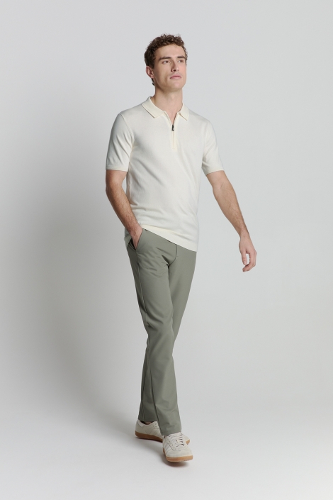 NO-EXCESS beige heren polo | Model