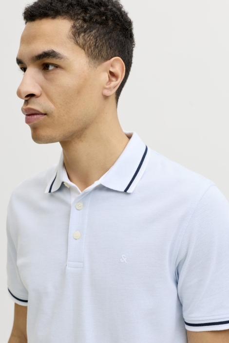 Jack & Jones blauwe heren polo | Unique Selling Point