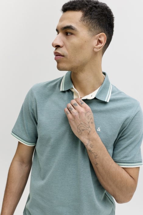 Jack & Jones groene heren polo | Model