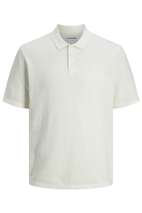 Jack & Jones witte heren polo | Vooraanzicht