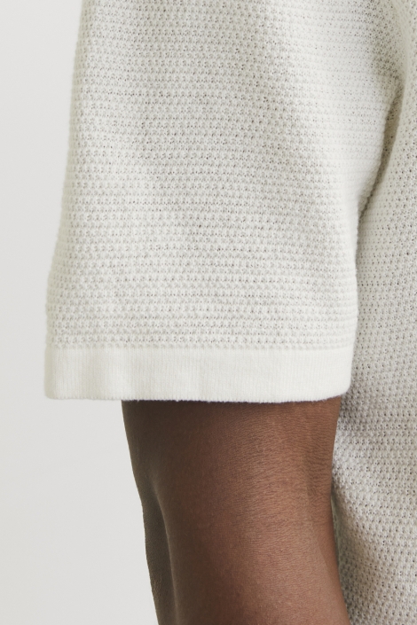 Jack & Jones witte heren polo | Close up